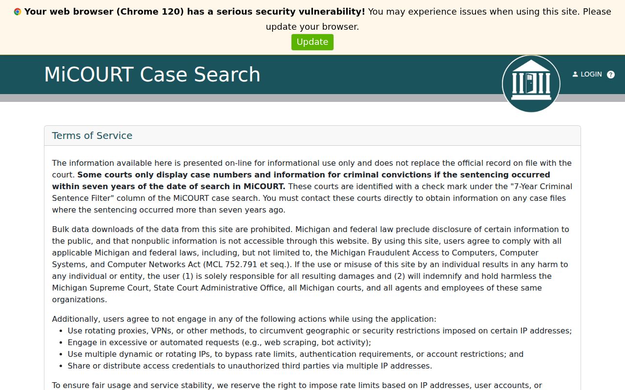 Crawford County probate docket search route