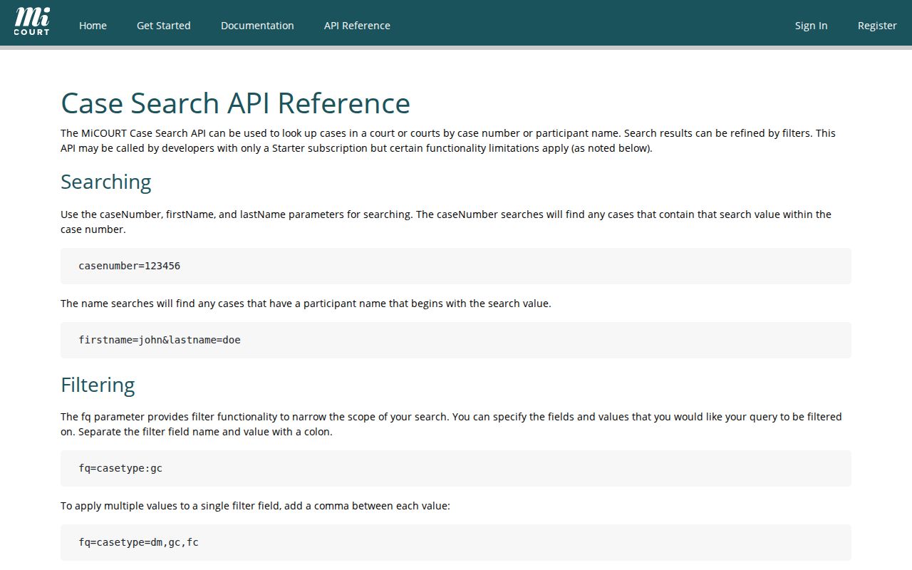 Crawford County docket search field reference