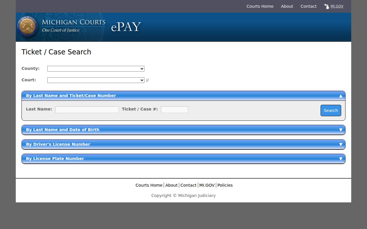 Crawford County traffic court record ticket-search reference
